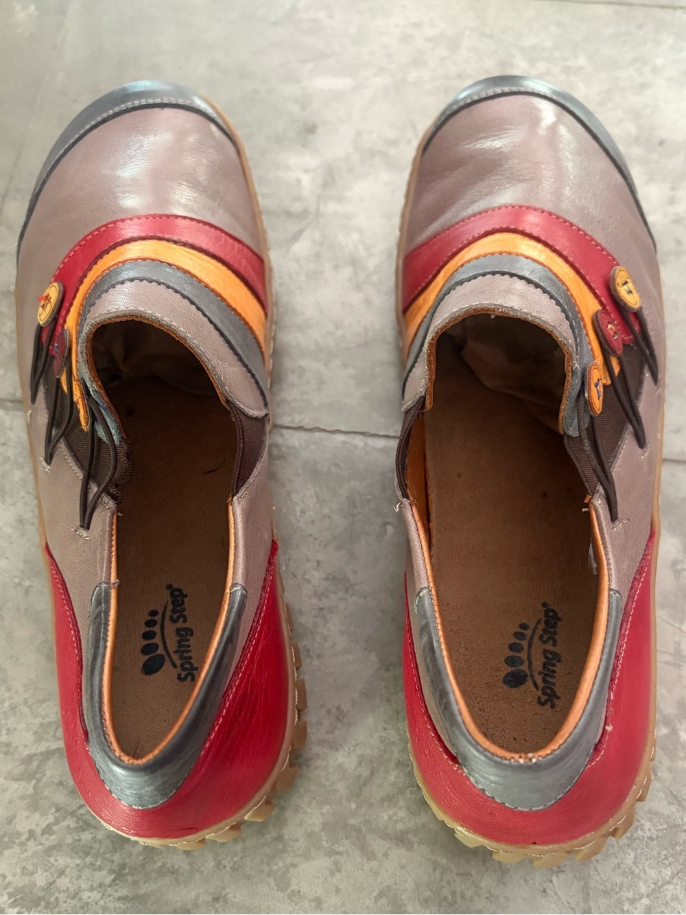 Spring Step Women's Neeta slip-on shoes in a multi-color leather - Picture 7 of 10